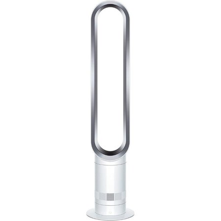 Dyson Cool AM07 Air Multiplier Tower Fan, White/Silver AM07WHITE